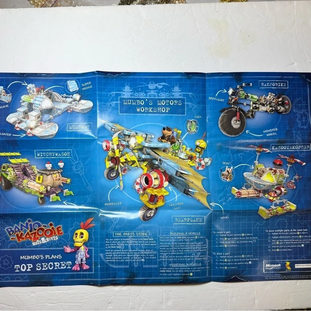Microsoft Xbox 360 Banjo Kazooie Nuts & Bolts Video Game CIB